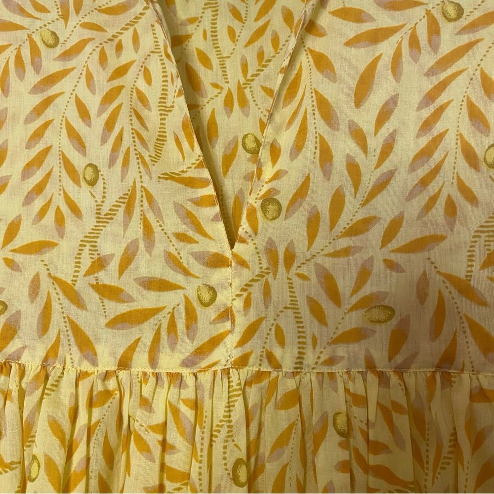 Vanessa Bruno Yellow Printed Mini Dress - Picture 9 of 11